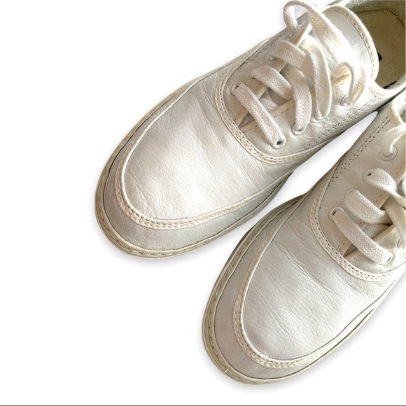 Vintage G.H. Bass White Leather Oxford Sneakers – Moc Toe Walkers 1980s-90s EUC - Picture 11 of 12
